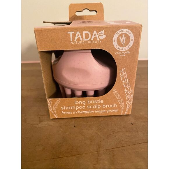 Tada long bristle shampoo scalp brush pink hair - Picture 2 of 6